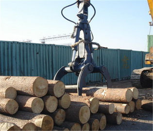 CINA 1.0m³ Excavator Ambil Lampiran Orange Peel Grab Bucket untuk Loading Log dan Timbers pemasok